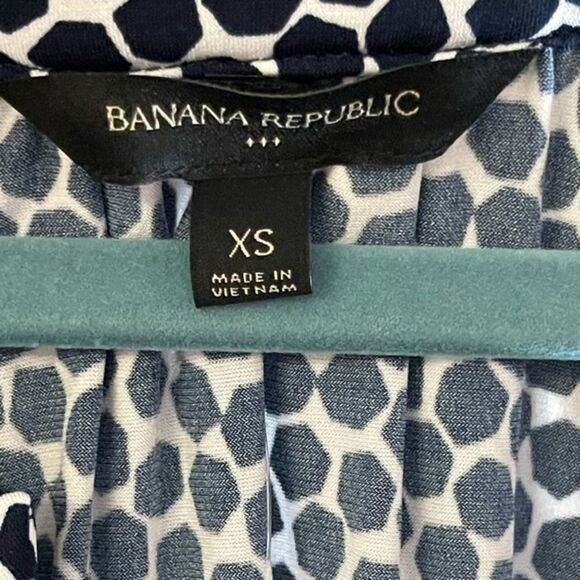 Banana Republic - navy /white spotted halter dress - Picture 3 of 4